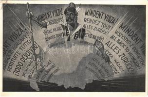 1939 Mindent vissza! A Magyar Nemzeti Szövetség kiadása / Hungarian irredenta propaganda
