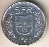 Svájc 1933. 5Fr Ag T:2-/3