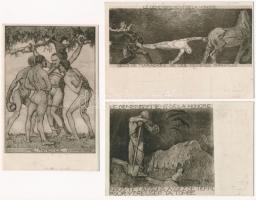 6 db RÉGI magyar irredenta motívum képeslap, Tolnay Könyvkiadó kiadása / 6 pre-1945 Hungarian irrede...