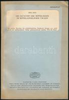 Entz, Géza: Die Baukunst der Bettelorden im mittelalterlichen Ungarn. Bp., 1972., Akadémiai Kiadó, 487-492 p.+1 t. Német nyelven. Separatum. Kiadói papírkötés.   Entz Géza (1913-1993) művészettörténész által Dienes István (1929-1995) régész, muzeológus részére dedikált példány.