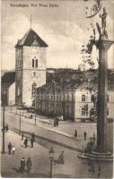 1926 Trondheim, Trondhjem; Vor Frue Kirke / church, street view (EK)