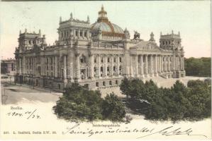 1904 Berlin, Reichstagsgebäude. L. Saalfeld / parliament