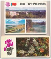 3 db MODERN használatlan szovjet képeslapsorozat összesen 45 képeslappal / 3 modern unused Soviet postcard series in cases: 45 postcards altogether