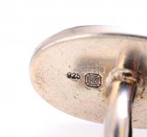 Ezüst(Ag) mandzsettapár, lapis lazulival, jelzett, bruttó: 12 g