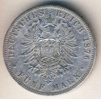 Német Birodalom/Császárság/Poroszország 1876A 5M Ag I.Vilmos T:3