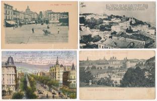 9 db RÉGI külföldi város képeslap / 9 pre-1945 European town-view postcards