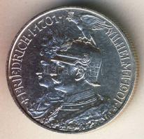 Német Birodalom/Császárság/Poroszország 1901. 2M Ag "1701-1901" T:2