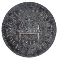 1915. 10f Fe T:2 korrózió
Hungary 1915. 10 Fillér Fe C:XF corrosion