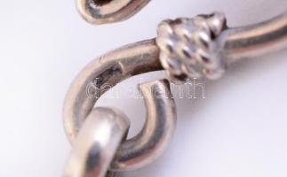 Ezüst(Ag) masszív karkötő, jelzett, h: 19 cm, nettó: 20,54 g