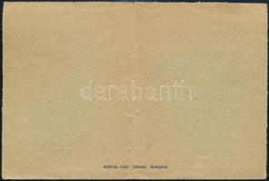 1942 Országos Vitézi Szék által kiállított háborús emlékérem viselésére jogosító igazolvány