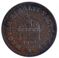 1902KB 1f Br T:2
Hungary 1902KB 1 Fillér Br C:XF
Adamo K1