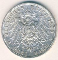 Német Birodalom/Császárság/Szászország Württemberg 1909. 3M Ag T:2-