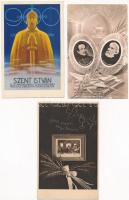 9 db RÉGI vallásos motívum képeslap / 9 pre-1945 religious motive postcards