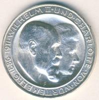 Német Birodalom/Császárság/Szászország Württemberg 1911. 3M Ag "Silbernen Hoelzeit" T:1/2