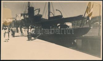cca 1920 Jaky nevű orosz vagy bolgár hajó fotója 11x6,5 cm