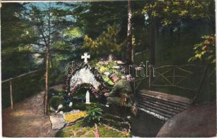 1916 Kriegsbilder aus den Vogesen. Lourdesgrotte, von den Truppen angelegt / WWI German military, Lourdes grotto (EK)