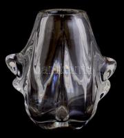 Daum Nany jelzéssel üveg váza, kis kopásnyomokkal, m: 16,5 cm