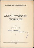 Dankó Imre: A Sajó-Hernádmelléki hajdútelepek. Sárospataki Rákóczi Múzeum Füzetei. 1. Sárospatak, 19...