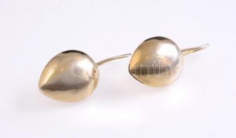 Aranyozott ezüst (Ag) fülbevaló pár. Jelzett. 3,78 g