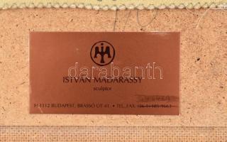 Madarassy István (1948):: Madarak (12 hónap), 1994. Vörösréz hegesztett lemez, textillel bevont faro...