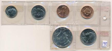 Amerikai Egyesült Államok 1993D 1c-1/2$ (5xklf) forgalmi sor "United States Mint - Denver"...