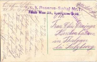 1916 Wien, Vienna, Bécs; K.k. Prater Riesenrad / ferris wheel, amusement park + "K.u.K. Reserve...