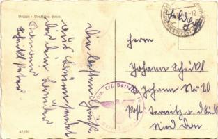 1941 Brno, Brünn; Deutsches Haus / German House, tram + "5/Schw. Ers. Batterie 109. Briefstempe...