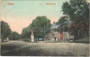 1912 Paripás, Parabuty, Parabutsch, Parabuc, Ratkovo; Iskola utca, üzlet. Schröder kiadása / School Street, shop (EK)