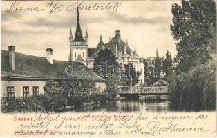 1904 Kassa, Kosice; Jakab palota a Hernáddal, híd. László Béla kiadása / villa, palace, bridge