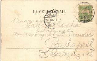 1904 Vác, Siketnémák Kir. Országos Intézete, régi intézet elölnézete. Klösz György kiadása