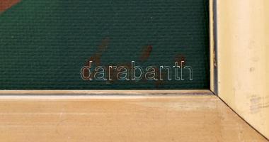 Óvári László (1926-88): Csendélet. Olaj, farost, jelzett. Hátoldalán Képcsarnok Vállalat címkéjével....