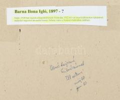 Barna Ilona (1897-1974): Magas Tátra, 1968. Akvarell, papír, jelzett, üvegezett fa keretben. 39x28 c...