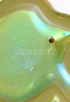 Zsolnay kislány kosárral, jelzett, hibátlan, eozin mázas, m:8 cm