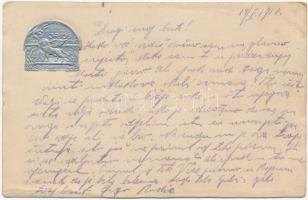 1918 Piave, A 106. gyalogezred rokkantjai, özvegyei és árvái javára. Bátorság és hűség / I.R. 106. K.u.K. military charity postcard. Emb. (EB)