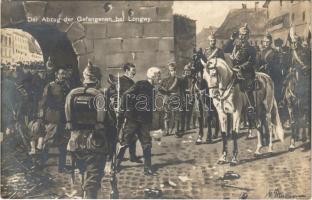 Longwy, Der Abzug der Gefangenen / WWI German military, withdrawal of the prisoners + K.u.K. Grenzjägerbataillon Nr. VI. 4. Kompagnie