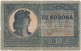 1919. augusztus 9. 10K "F" T:III,III- Adamo K13