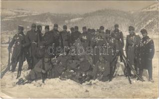 Első világháborús osztrák magyar katonák télen a hegyekben / WWI K.u.K. military, soldiers in winter. photo (EK)