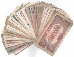 57db vegyes pengő bankjegy egy adópengővel T:II-,III