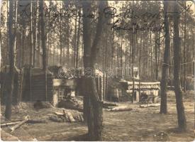 1917 Kelet-Galícia, osztrák-magyar katonai elsősegély kötözőhely a táborban / WWI K.u.K. military first aid place in the camp. photo (EB)
