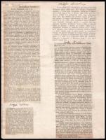 1910 FTC mérkőzések újságkivágásokon, füzetbe ragasztva