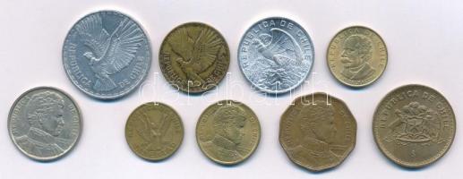Chile 1961-1997. 1c - 100P (9xklf) T:2
Chile 1961-1997. 1 Centesimo - 100 Pesos (9xdiff) C:XF