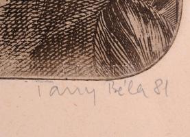 Tassy Béla (1942-): Minna, Anna...... Színes rézkarc, papír, jelzett, számozott (3/50), 58x39,5 cm