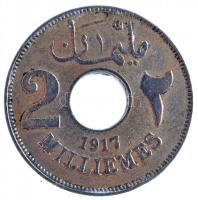 Egyiptom / Brit Protektorátus 1917. 2m Cu-Ni T:2- 
Egypt / British Protectorate 1917. 2 Milliemes C...