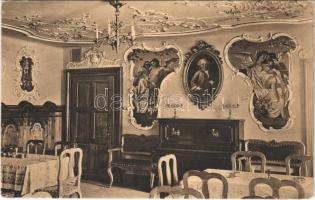 1912 Salzburg, Stieglkeller, Mozart-Stube / inn, restaurant, interior