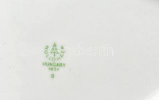 Hollóházi porcelán bonbonniere. Matricás, jelzett, hibátlan. 12,5 cm