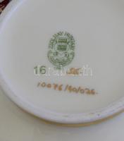 Zsolnay pillangó mintás váza. Kézzel festett, jelzett, hibátlan, 15 cm