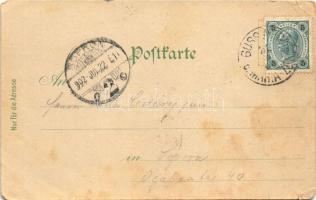 1902 Gußwerk, Gusswerk bei Mariazell (Steiermark); general view, church. Verlag von F. Poppel No. 70...