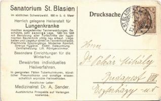 1914 Sankt Blasien, Sanatorium St. Blasien im südlichen Schwarzwald / spa, health resort in winter (...