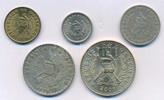 Guatemala 1975-2001. 1c - 1Q (5xklf) T:1-,2
Guatemala 1975-2001. 1 Centavo - 1 Quetzal (5xdiff) C:A...
