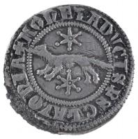 1260-1269. Szlavón Denár Ag Béla herceg és Németújvári Henrik (0,72g) T:2 kis karc, patina Unger I.: Sz. 10.